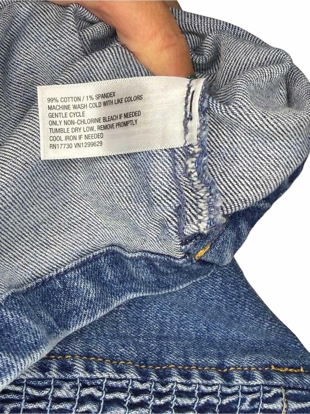 ✌🏼😎 Ava & Vic Denim Crop Tank Top size 1X - Picture 4 of 4
